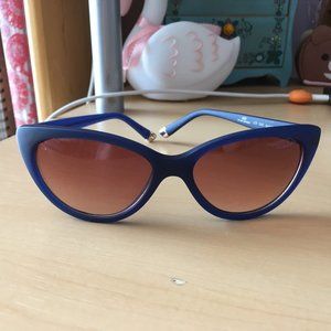 LULU by Lulu Guinness Navy Blue Cat Eye Sunglasses